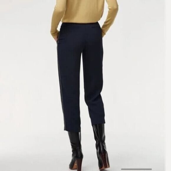 Aritzia Wilfred Jallade Tie Front Side Stripe Pant Crepe Size 0 - Picture 4 of 9
